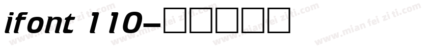 ifont 110字体转换